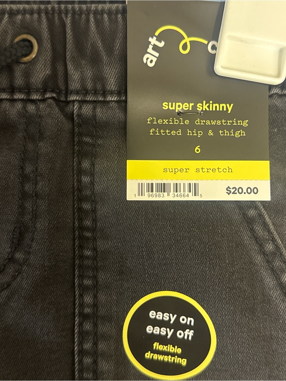 art class black super skinny jeans